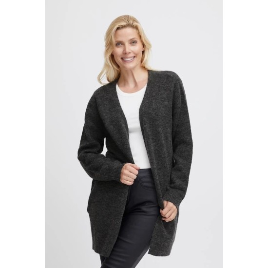 FRSanny Cardigan 1- Charcoal Melange