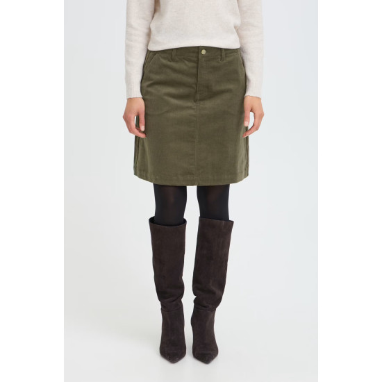 FRTean SK5 Cord Skirt- Grape Leaf