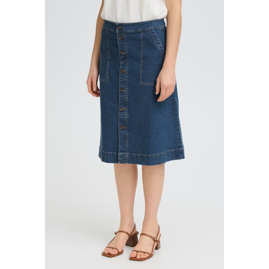 FRVocut Skirt 3- Mid Blue Denim