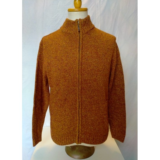 Peter Gribby Full Zip Cardigan Copper