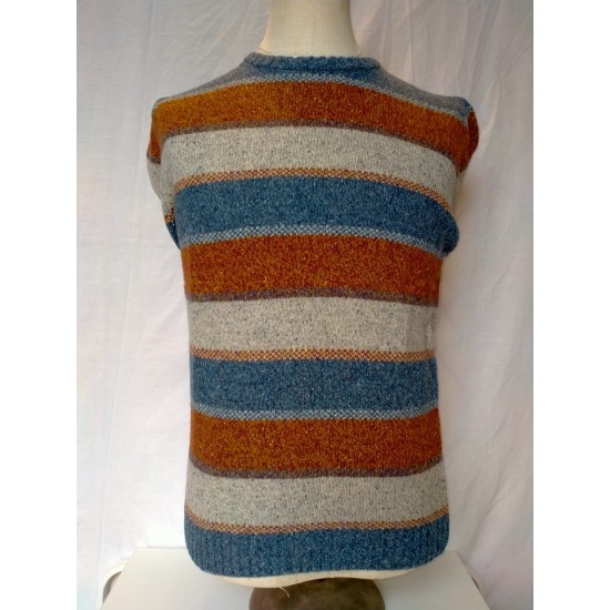 Peter Gribby Full Zip Striped Crew Multi