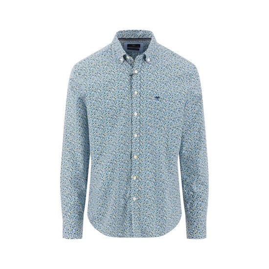 Fynch-Hatton Modern Flower Print Shirt 