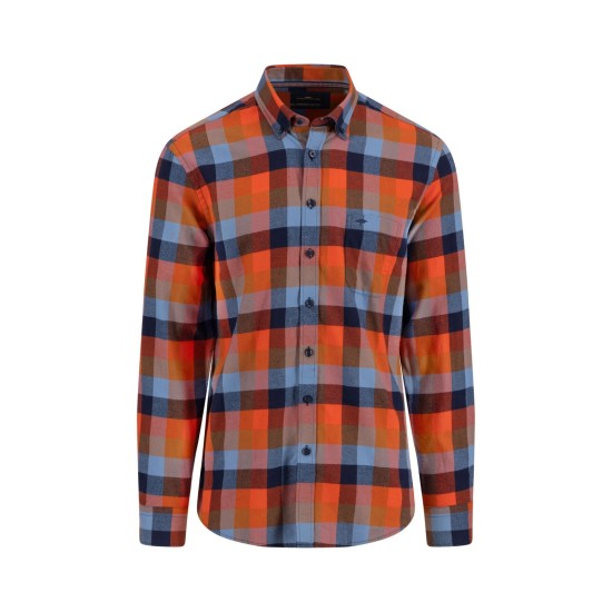 Fynch-Hatton Combi Flannel Check Shirt 