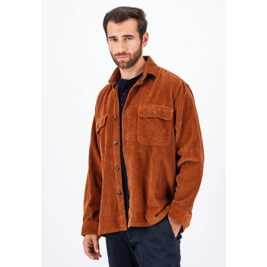 Fynch-Hatton Corduroy Overshirt Hazel