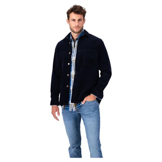 Fynch-Hatton Corduroy Overshirt Navy