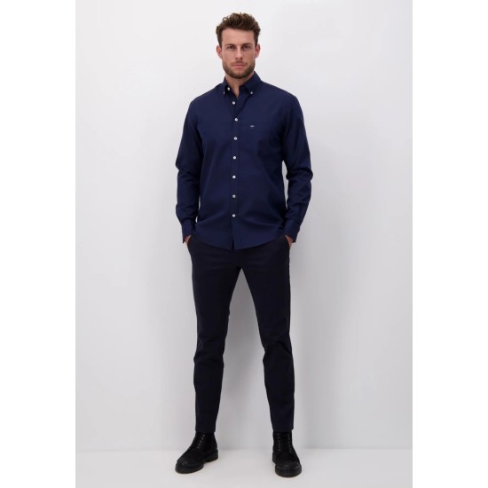 Fynch-Hatton Oxford L/s Shirt Navy