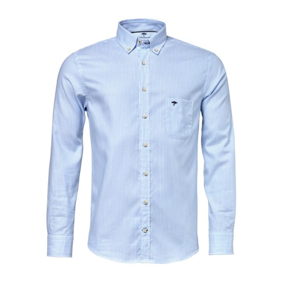 Fynch-Hatton Oxford Stripe L/s Shirt Lt Blue