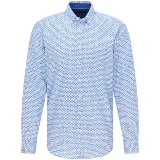 Fynch-Hatton Printed Shirt Blues