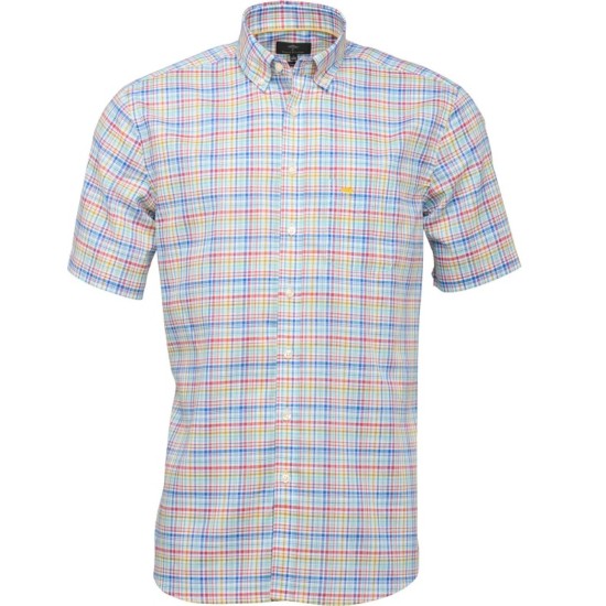 Fynch-Hatton S/s Check Shirt Sunlight
