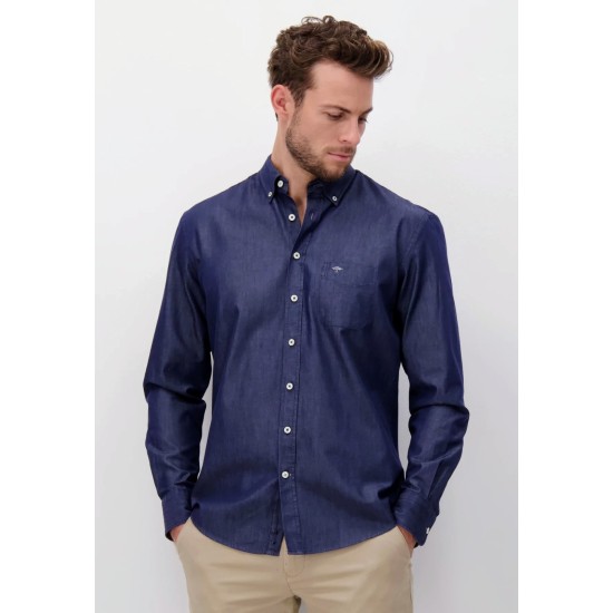 Fynch-Hatton Supersoft Navy L/s Shirt