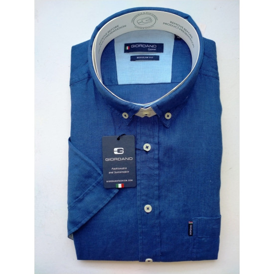 Giordano Linen S/S Dark Denim