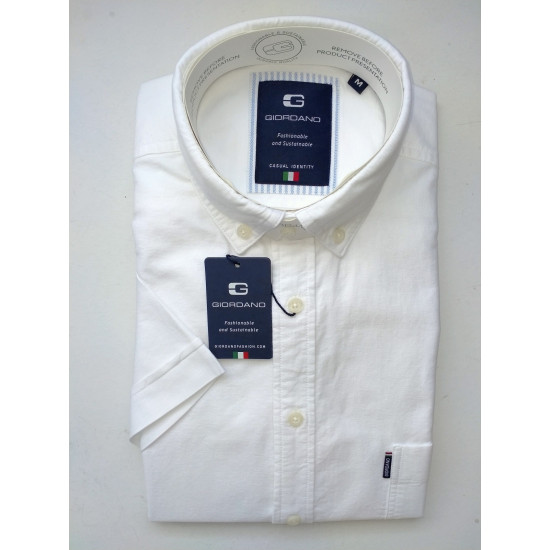Giordano Oxford S/S White