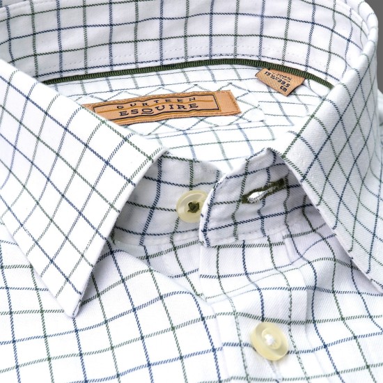 Gurteen  Cumbria Shirt Olive Check