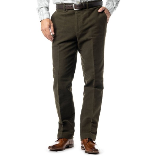 Gurteen Epsom Moleskin Trs- Olive
