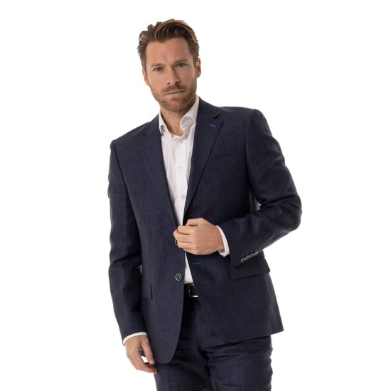 Gurteen Viago Linen Jacket- Navy