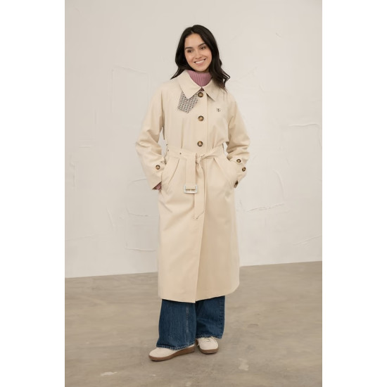Harper Trench Coat- Stone