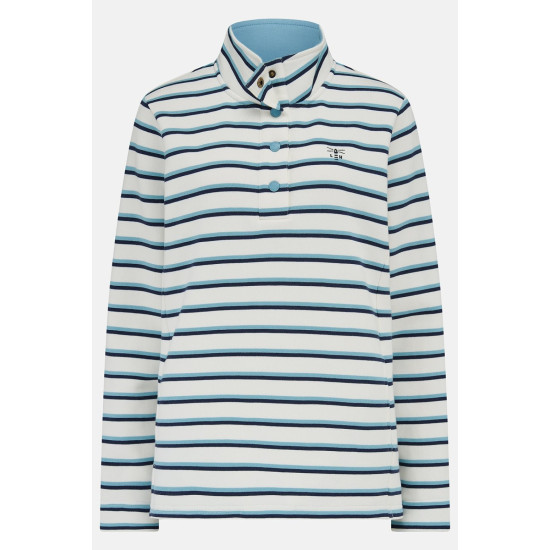 Haven Sweatshirt- Blue/ Indigo Stripe