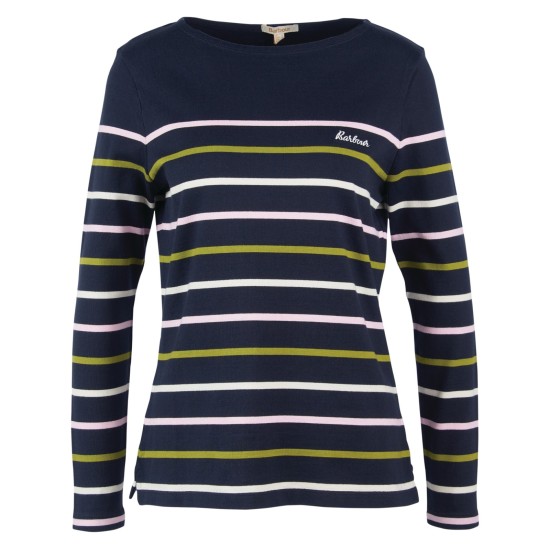 Hawkins Top Navy Stripe
