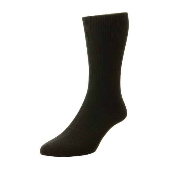 HJ Hall Cotton Rich Sock Black