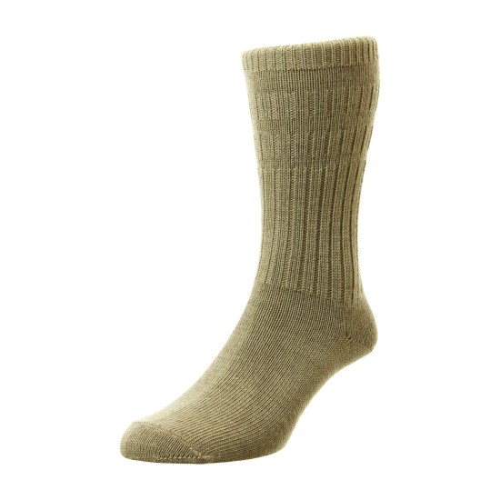 HJ Hall  Thermal Soft Top Sock Taupe