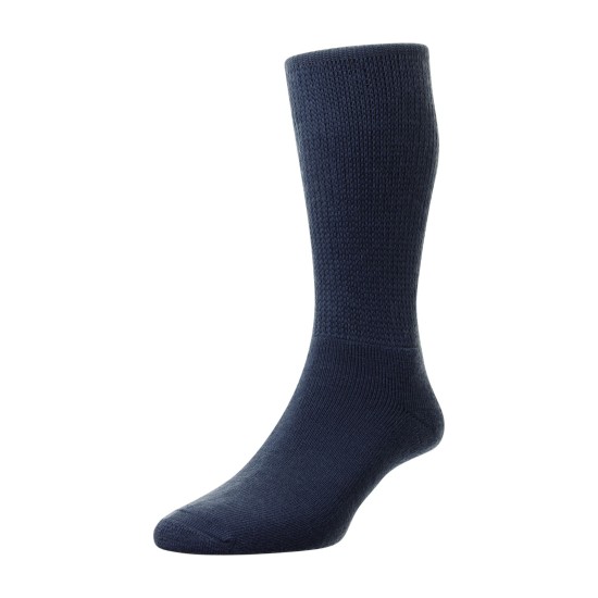 HJ Hall  Wool Diabetic Sock Navy