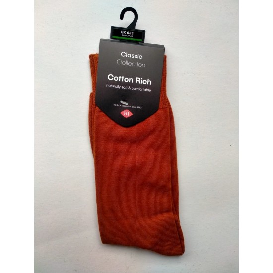 HJ Hall Cotton Rich Rust