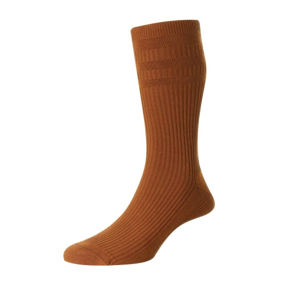HJ Hall Cotton Soft Top Sock Chesnut