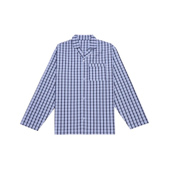 HJ Pure Cotton Pyjama Blue Check
