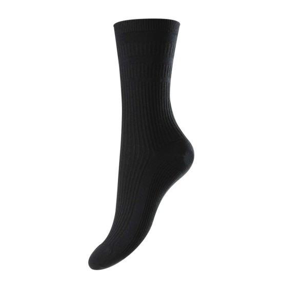HJ Soft Top Cotton Rich Socks Navy