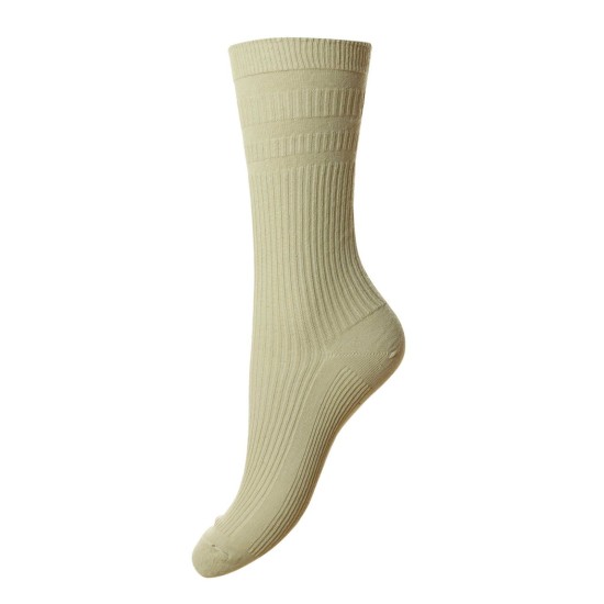 HJ Soft Top Cotton Rich Socks Oatmeal