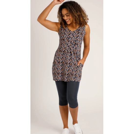 Indus Eco Printed Tunic - Dk Navy