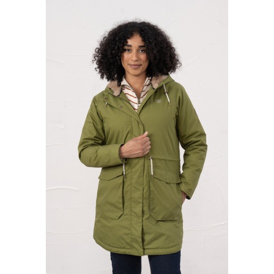 Isobel Waterproof Coat- Sea Kelp
