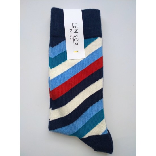 Jemsox Organic Cotton Varsity Stripe