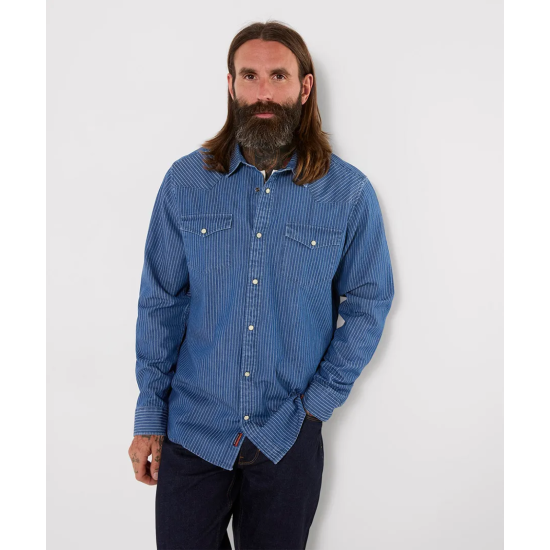 Joe Browns Yardline Stripe Denim Shirt