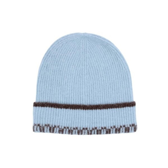 Kiara Geometric Beanie - Duckegg
