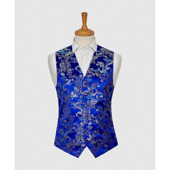 LA Smith Fancy Waistcoat- Blue