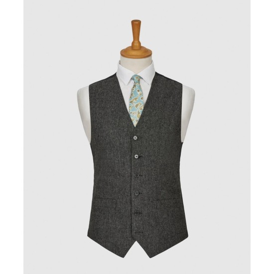 LA Smith Wool Waistcoat- Grey