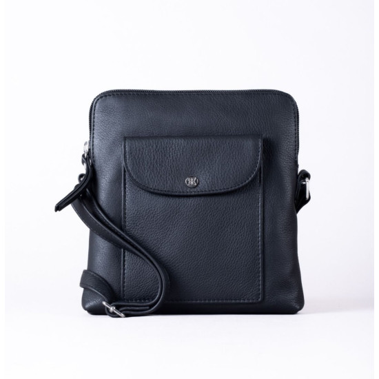 Lakeland Leather Tirrill Crossbody Bag- Black