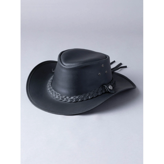 Lakeland Outback Leather Hat- Black