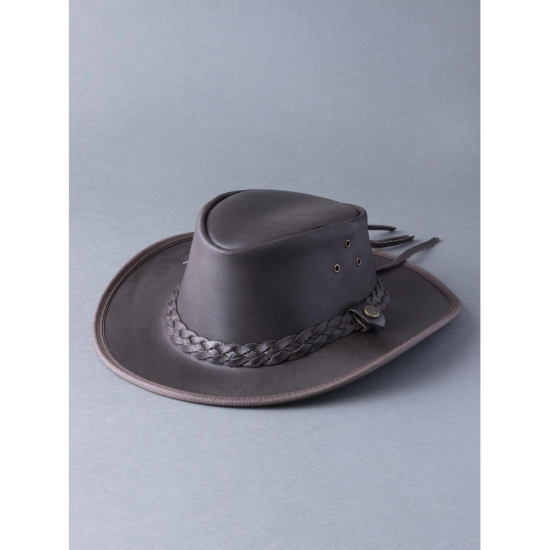 Lakeland Outback Leather Hat- Brown