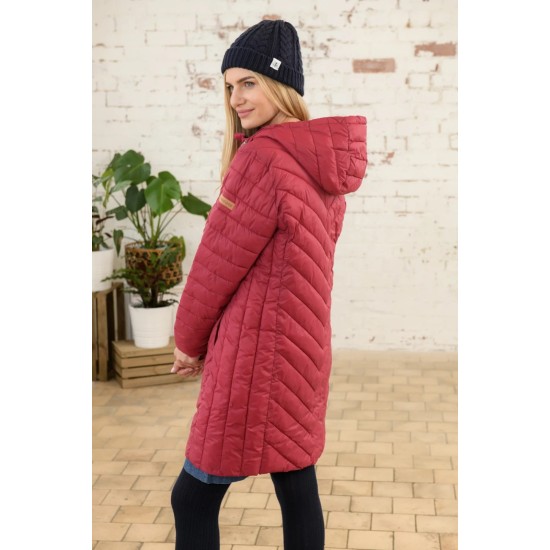 Laurel Water Repellant Quilt- Redcurrant