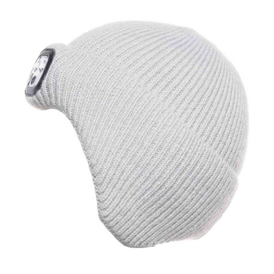 LED Earcover Beanie- Grey