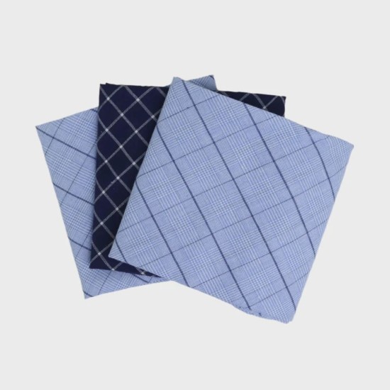 Light Blue Blue Check 3 Pack