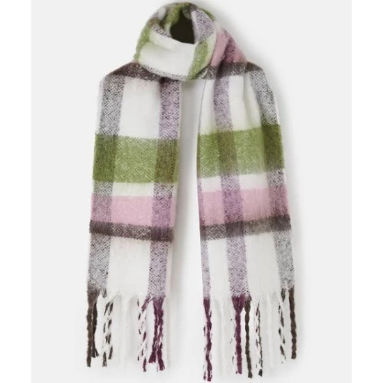 Lighthouse Scarf- Sea Kelp, Rose, Cocoa