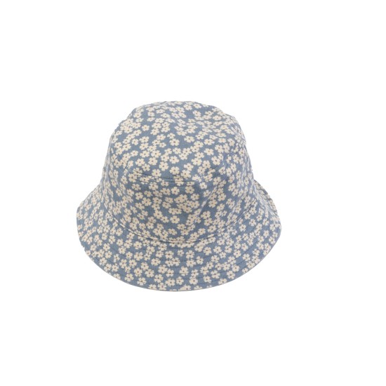 Lightweight Daisy Print Bucket Hat  - One Size