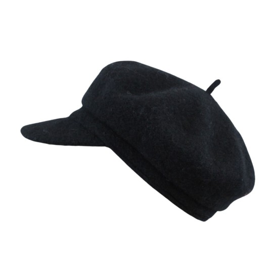 Lillian Bakerboy Hat- Black