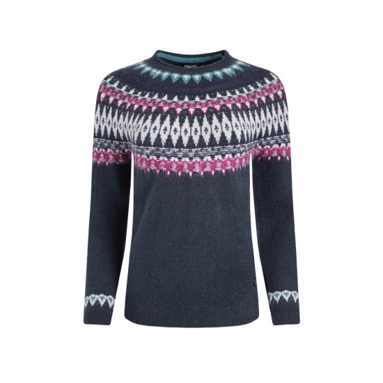 Lowell Fair Isle Jumper Navy
