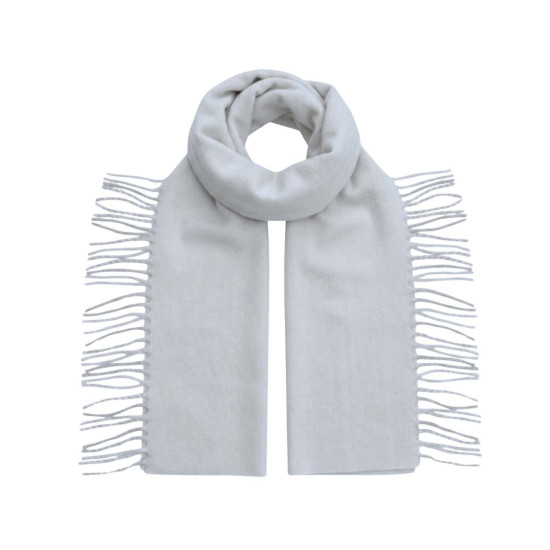 Martha Tassel Fringe Scarf - Grey