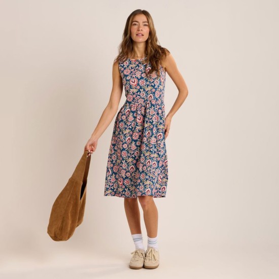 Mary Dress- Blue Multi