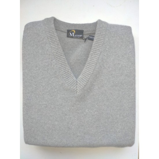 Massoti 100% Lambswool V Silver